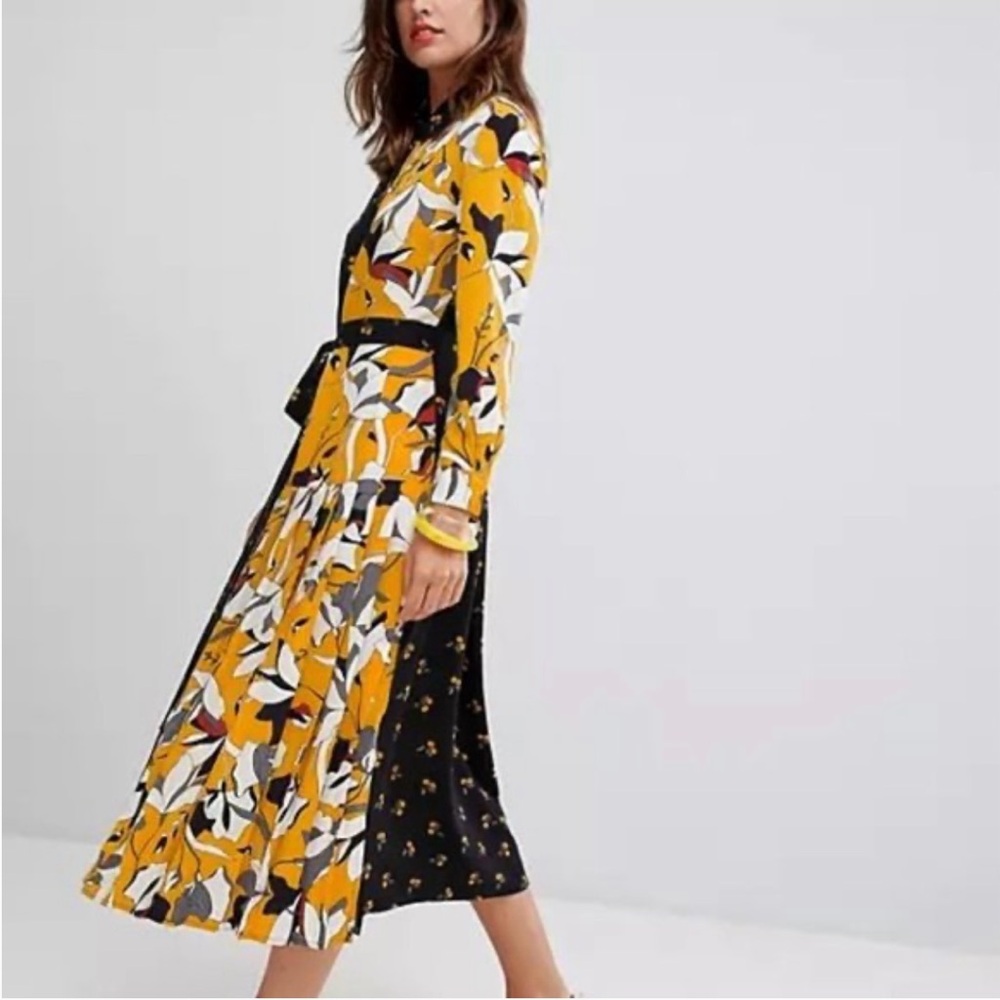 French Connection Aventine Drape Shirt Dress